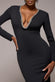 Diamante Embellished Neck Bodycon Maxi Dress DR4701