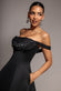Sparkle Chiffon Cowl Bardot Skater Mini Dress DR4709