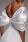 Off Shoulder Back Satin Bow Scuba Mini Dress DR4713