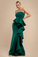 Boobtube Peplum  Waterfall Frill Maxi Dress DR4738