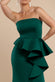 Boobtube Peplum  Waterfall Frill Maxi Dress DR4738
