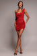 COWL NECK SEQUIN GLITTER LUREX MINI DRESS DR4741