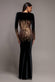 SEQUIN OMBRE VELVET MAXI DRESS DR4756