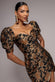 PUFF SLEEVE SWEETHEART MINI DRESS - BY GODDIVA DR4758