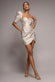 PUFF SLEEVE SWEETHEART MINI DRESS - BY GODDIVA DR4758