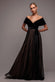 Velvet Bardot Dobby Mesh A Line Maxi Dress DR4827