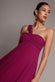 SLEEVELESS PLEATED CHIFFON MULTIWAY SCARF MAXI DRESS BY GODDIVA DR4829