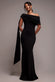 Sash One Shoulder Bardot Maxi Dress DR4830