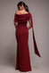 Sash One Shoulder Bardot Maxi Dress DR4830