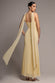 CROSS FRONT SCARF BACK CHIFFON MERMAID MAXI DRESS  BY GODDIVA DR4831