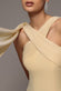 CROSS FRONT SCARF BACK CHIFFON MERMAID MAXI DRESS  BY GODDIVA DR4831