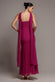 CROSS FRONT SCARF BACK CHIFFON MERMAID MAXI DRESS  BY GODDIVA DR4831