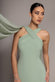 CROSS FRONT SCARF BACK CHIFFON MERMAID MAXI DRESS  BY GODDIVA DR4831