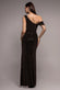 Cowl Neck & Draped Waist Maxi With Split DR4837