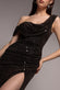 Cowl Neck & Draped Waist Maxi With Split DR4837