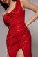 Cowl Neck & Draped Waist Maxi With Split DR4837