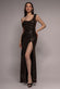 Cowl Neck & Draped Waist Maxi With Split DR4837