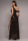 Cowl Neck & Draped Waist Maxi With Split DR4837