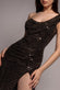 Cowl Neck & Draped Waist Maxi With Split DR4837
