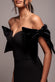 Scuba Off The Shoulder Velvet Bow Maxi Dress DR4864