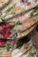 Cowl Neck Floral Print Jacquard Chiffon Tiered Midi Dress DR4871
