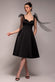 SCUBA & POLKA MESH BELLA BOW MULTIWAY A-LINE MIDI DRESS DR4877