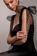 SCUBA & POLKA MESH BELLA BOW MULTIWAY A-LINE MIDI DRESS DR4877