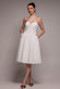 SCUBA & POLKA MESH BELLA BOW MULTIWAY A-LINE MIDI DRESS DR4877
