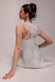 SCUBA & POLKA MESH BELLA BOW MULTIWAY A-LINE MIDI DRESS DR4877