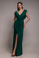 Cowl Plunge Draped Mermaid Maxi Dress DR4879