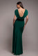 Cowl Plunge Draped Mermaid Maxi Dress DR4879