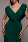 Cowl Plunge Draped Mermaid Maxi Dress DR4879