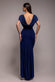 Cowl Plunge Draped Mermaid Maxi Dress DR4879