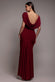 Cowl Plunge Draped Mermaid Maxi Dress DR4879