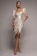 PUFF SLEEVE SWEETHEART MIDI DRESS BY GODDIVA DR4883