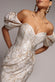 PUFF SLEEVE SWEETHEART MIDI DRESS BY GODDIVA DR4883