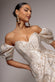 PUFF SLEEVE SWEETHEART MIDI DRESS BY GODDIVA DR4883