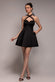 SCUBA & POLKA MESH BELLA BOW MULTIWAY SKATER MINI DRESS DR4887