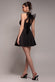 SCUBA & POLKA MESH BELLA BOW MULTIWAY SKATER MINI DRESS DR4887