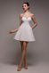 SCUBA & POLKA MESH BELLA BOW MULTIWAY SKATER MINI DRESS DR4887