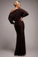 Bat Wing Elasticated Side Gather Maxi Dress DR4889