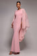 CAPE SLEEVE CHIFFON AND SCUBA CREPE MAXI DRESS BY GODDIVA DR4900