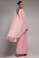 CAPE SLEEVE CHIFFON AND SCUBA CREPE MAXI DRESS BY GODDIVA DR4900