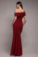 One Shoulder Pleated Bardot Fit And Flare Maxi Dress DR4909