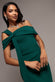 ONE SHOULDER TWISTED BARDOT ASYMMETRIC MERMAID MAXI DRESS DR4910