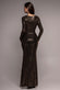 Spangle Lurex Wrap Long Sleeve Maxi With Split DR4917