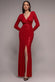 Spangle Lurex Wrap Long Sleeve Maxi With Split DR4917