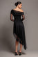 ONE OFF SHOULDER ASYMMETRIC MIDI DRESS DR4923