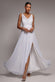 CHIFFON COWL TWISTED ROPE STRAP LACE-UP FLARED MAXI DRESS DR4937