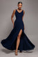 CHIFFON COWL TWISTED ROPE STRAP LACE-UP FLARED MAXI DRESS DR4937